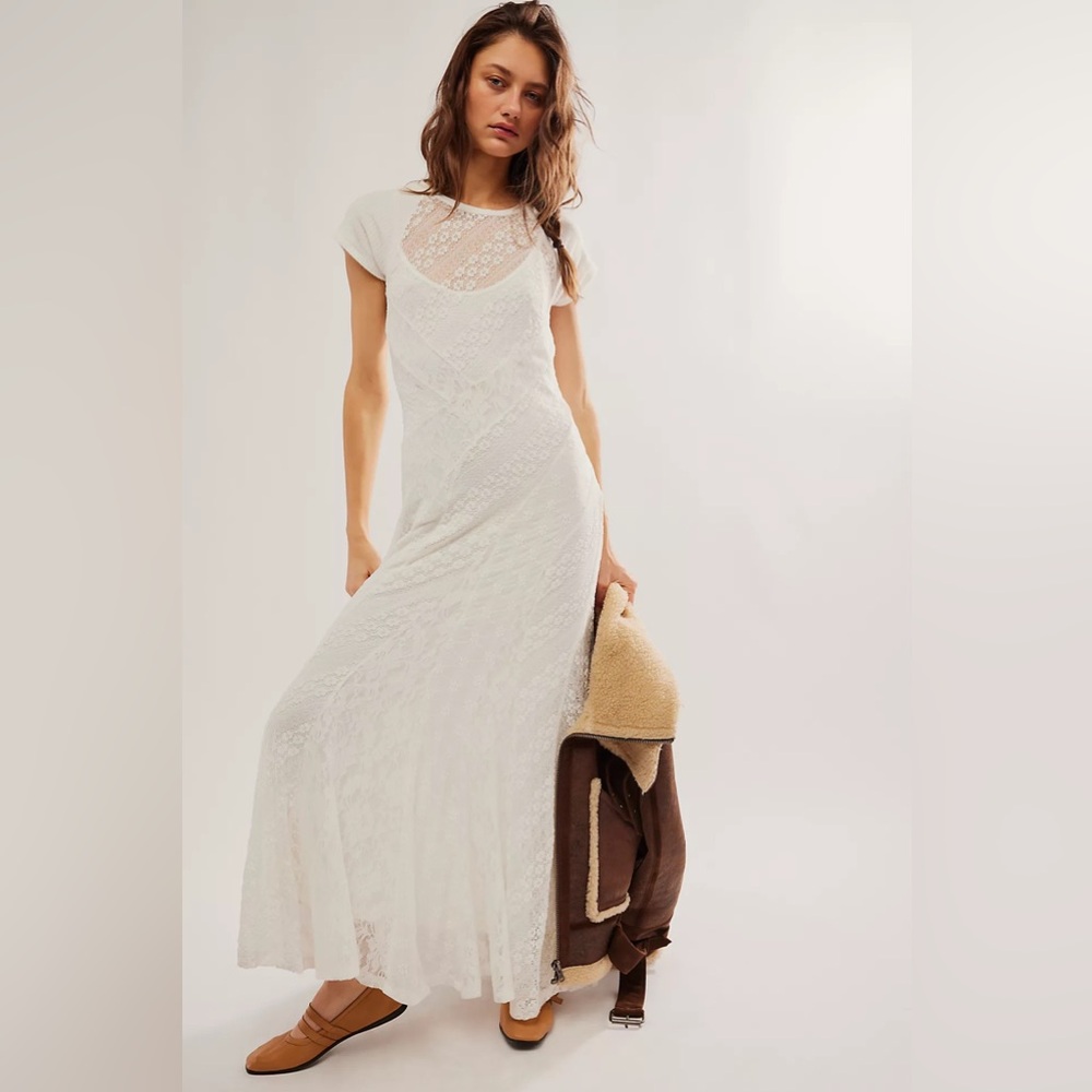 FREE PEOPLE | ✨NEW✨ Cypress Lace Maxi in Optic White - Picture 5 of 6